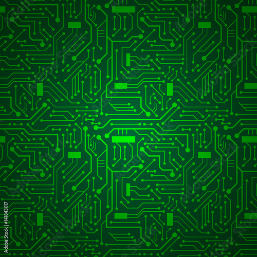 SQUARE CIRCUIT BOARD BACKGROUND (green)