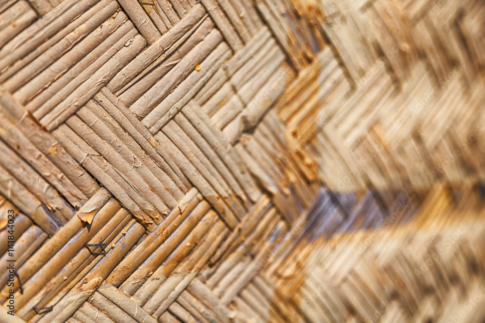 a wall build on wicker bamboo a wall build on wicker bamboo
