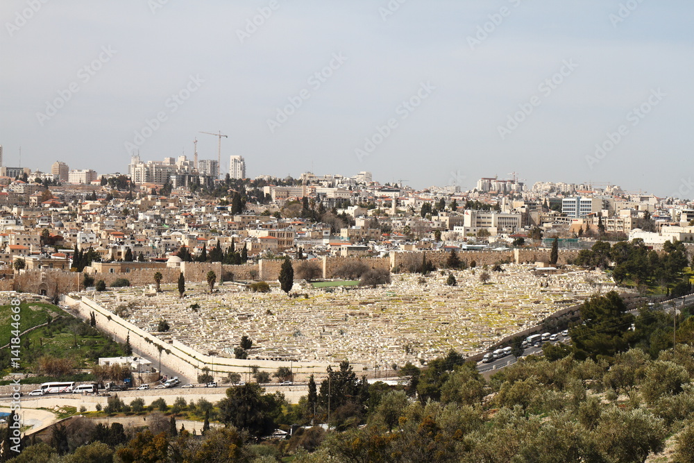 View of Jerusalem from the Mount Of Olives - Israel