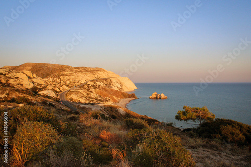 Lnadscapes near Petra tou Romiou (Aphrodite's Rock), Paphos, Cyprus