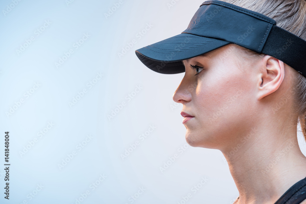 woman in black cap woman in black cap