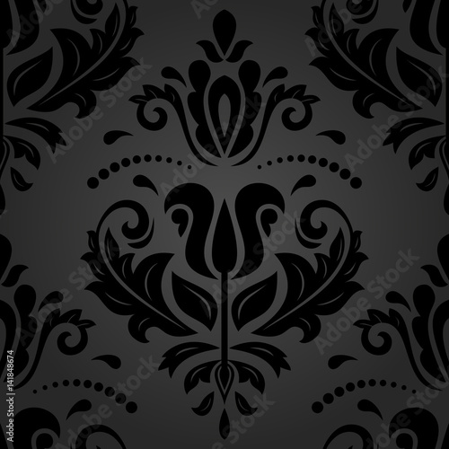 Seamless baroque pattern. Traditional classic orient ornament