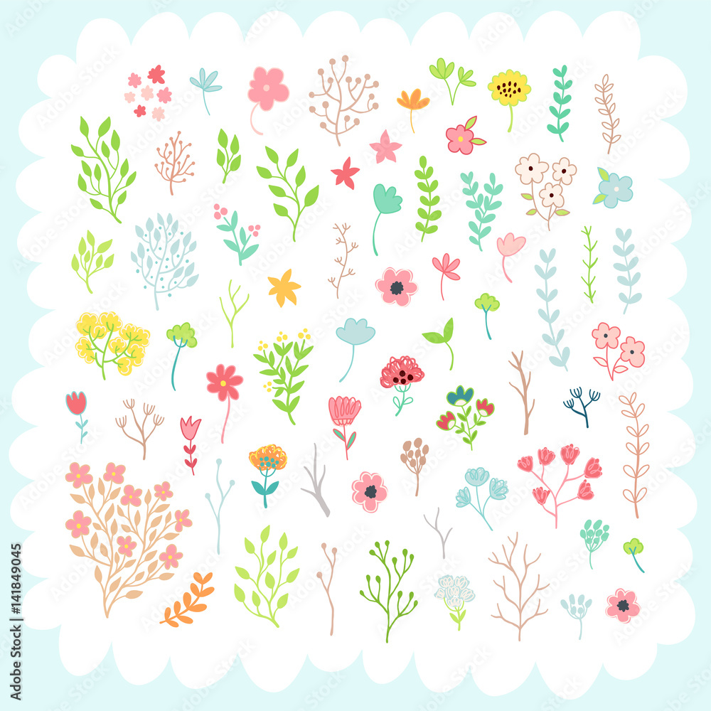 Doodles cute elements Doodles cute elements