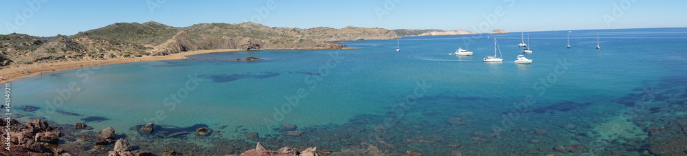 Vista panorámica playa Cavalleria Menorca