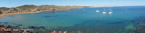 Vista panorámica playa Cavalleria Menorca