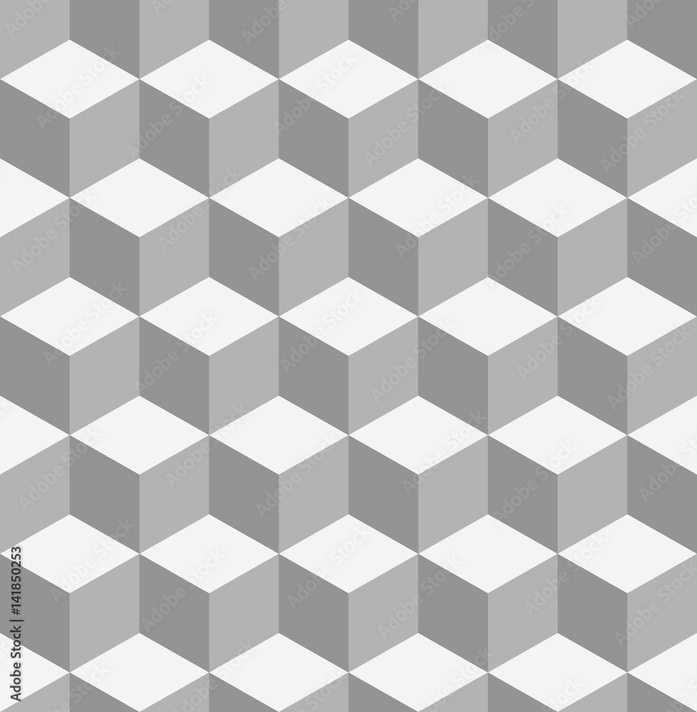 Tiling Geometry texture background with cubes. Decorative fabric monochrome cell Tiling Geometry texture background with cubes. Decorative fabric monochrome cell
