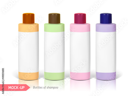Small bottle of shampoo
