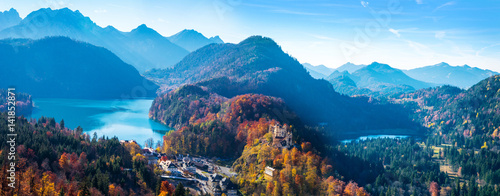 Beautiful view of world-famous Neuschwanstein Castle