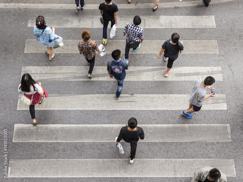 moving pedestrian
