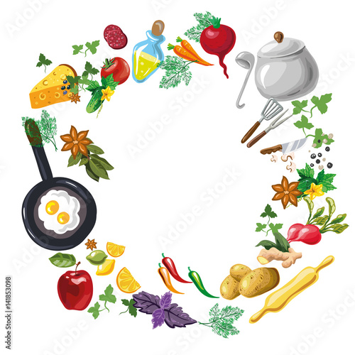 Cooking class or menu flayer template