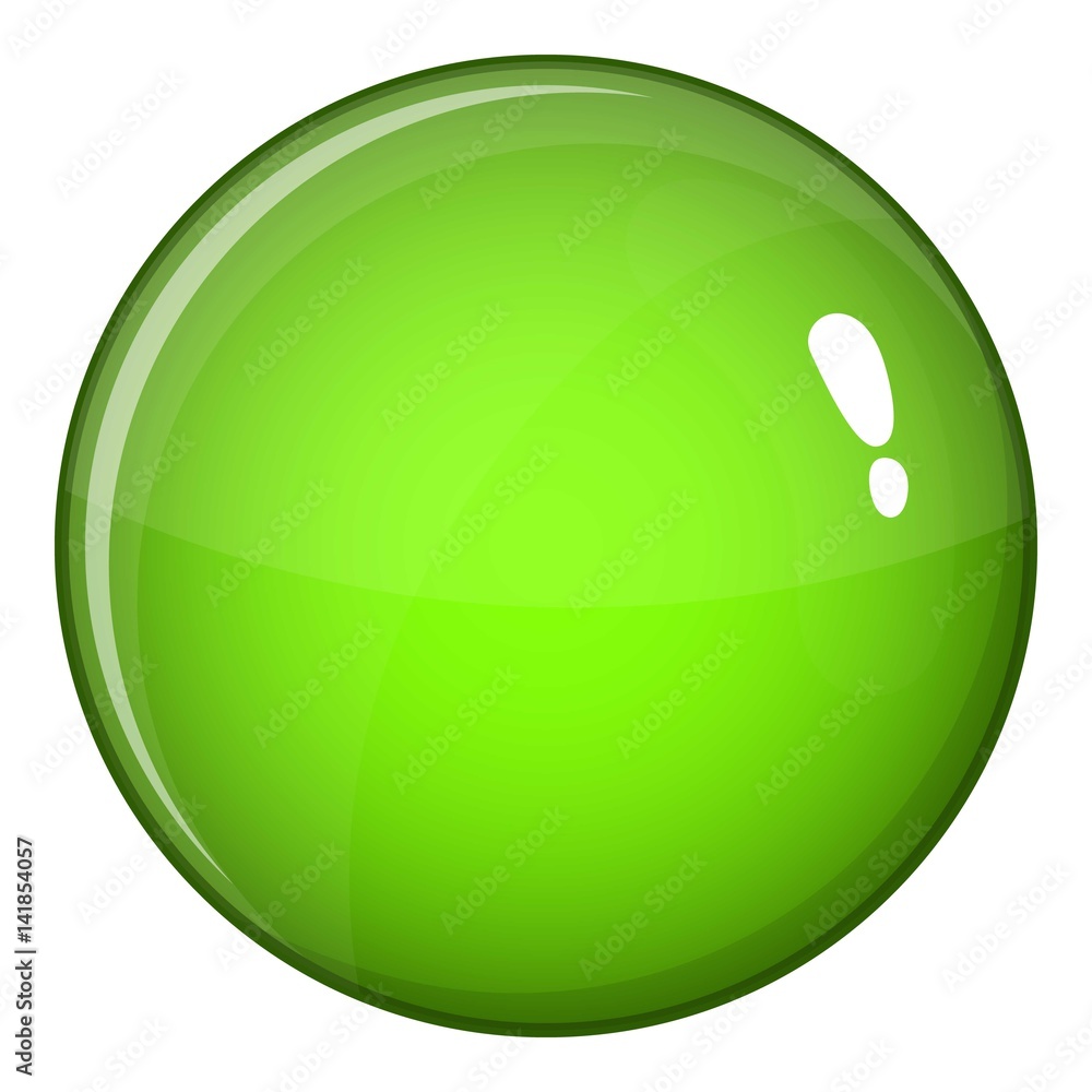Round glossy button icon, cartoon style Round glossy button icon, cartoon style