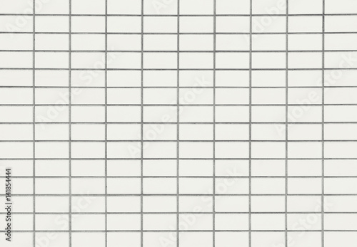 White tile texture clean condition with geometric line for background.
