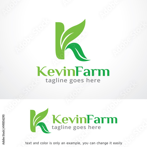 Letter K Leaf Logo Template Design Vector, Emblem, Design Concept, Creative Symbol, Icon