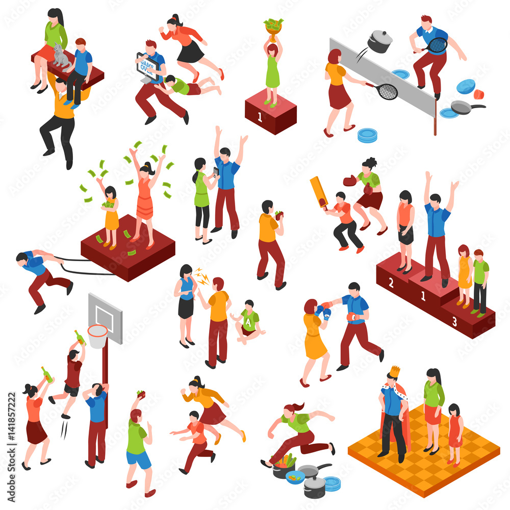 Family Relationships Icon Set Family Relationships Icon Set
