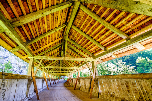 Fototapeta Naklejka Na Ścianę i Meble -  old covered bridge
