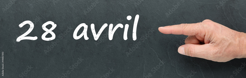 28 avril à la craie et montrer du doigt sur ardoise 28 avril à la craie et montrer du doigt sur ardoise