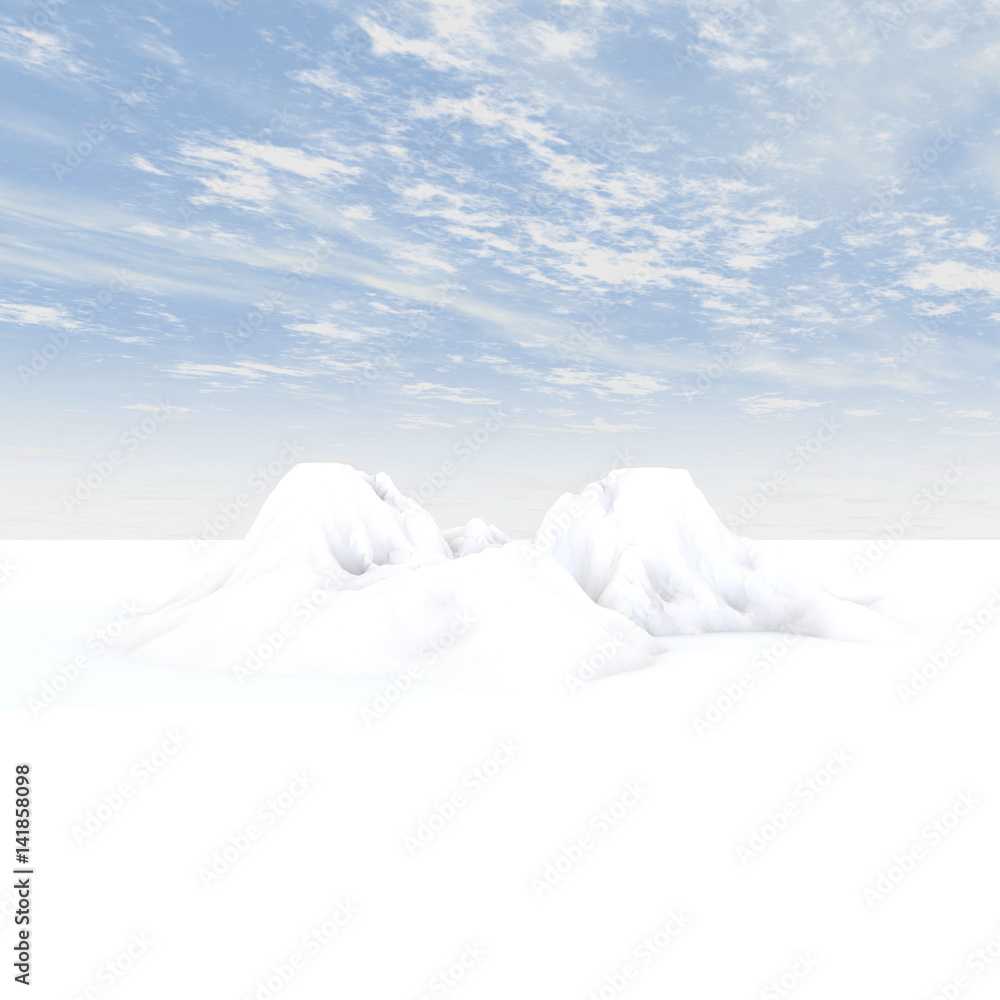 3d rendering of arctic environment