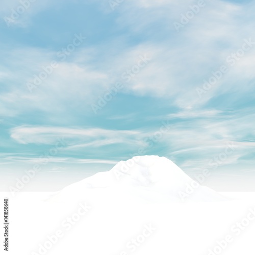 3d rendering of arctic environment
