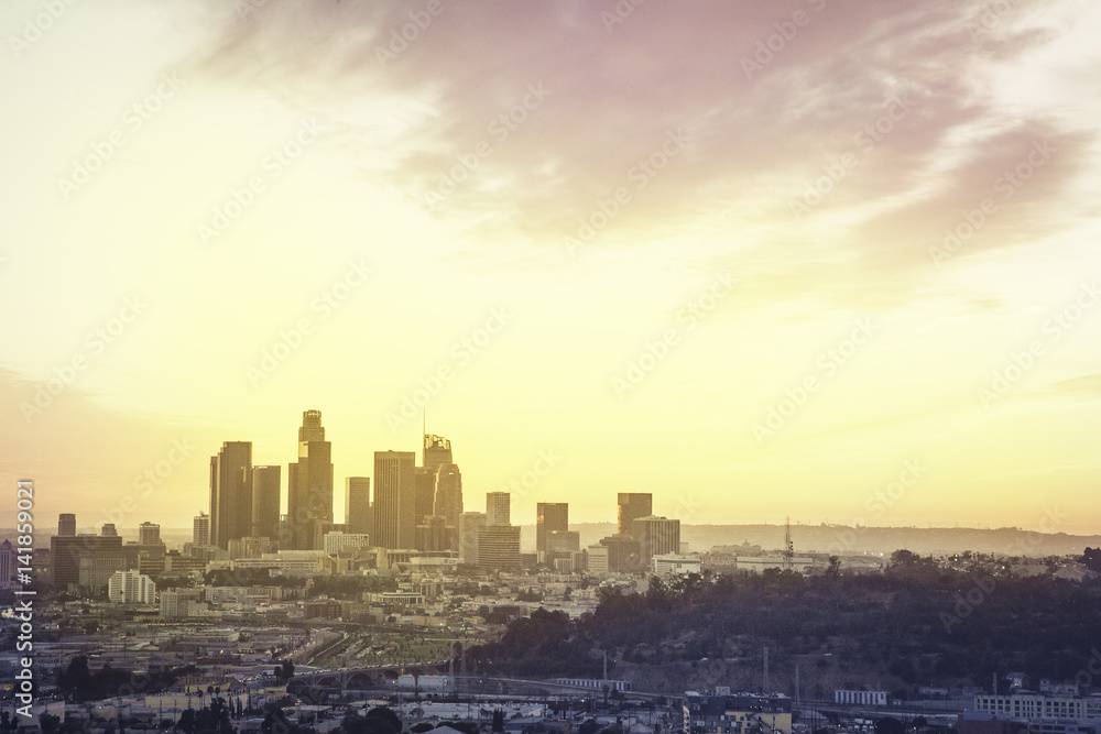 Los Angeles Sonnenuntergang Downtown