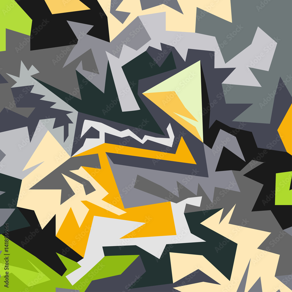 Abstract pattern of polygons vector illustration
