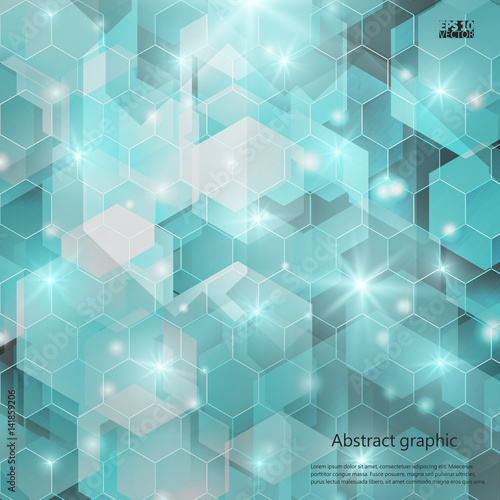 Graphic illustration with geometric pattern. Eps10 Vector illustration.
