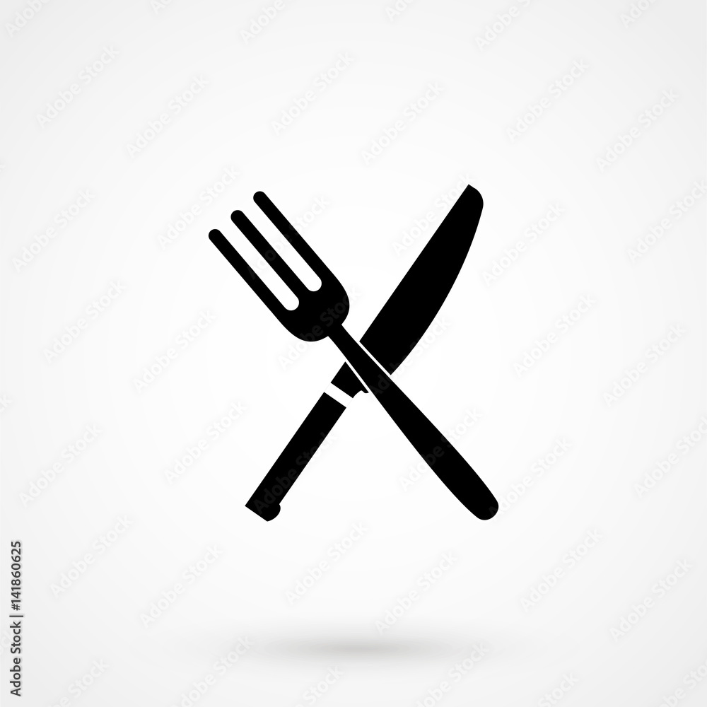 fork and spoon icon fork and spoon icon