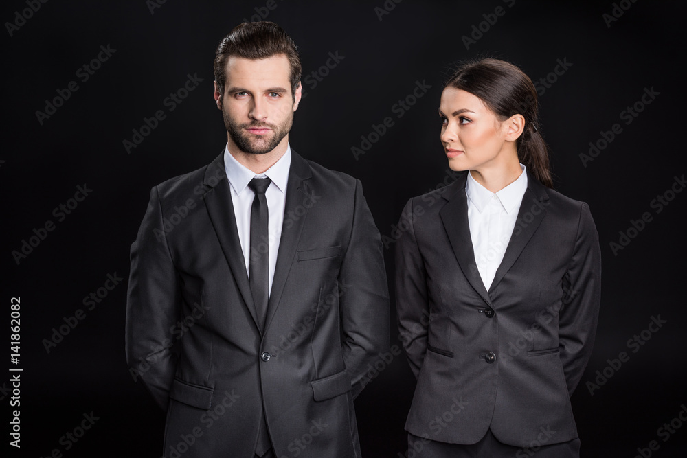 Young confident businesspeople Young confident businesspeople