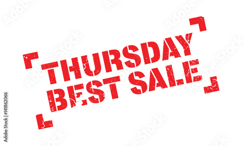 Thursday Best Sale rubber stamp. Grunge design with dust scratches. Effects can be easily removed for a clean, crisp look. Color is easily changed.
