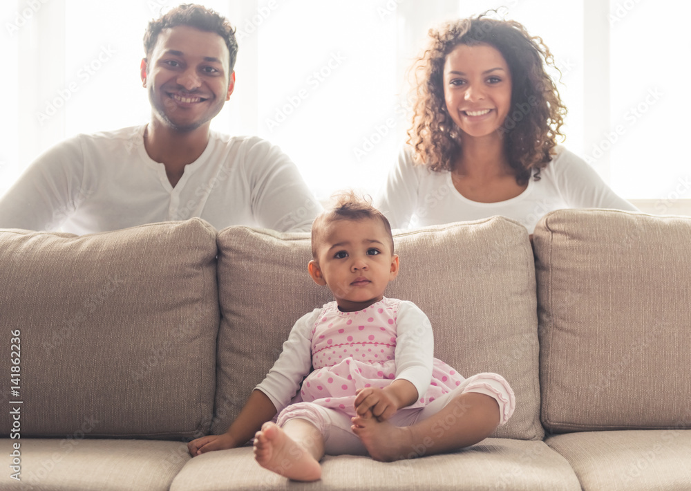 Afro American family Afro American family