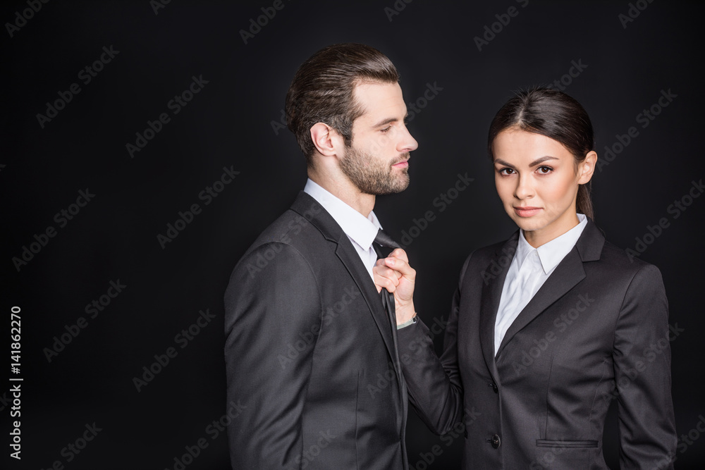 Young confident businesspeople Young confident businesspeople