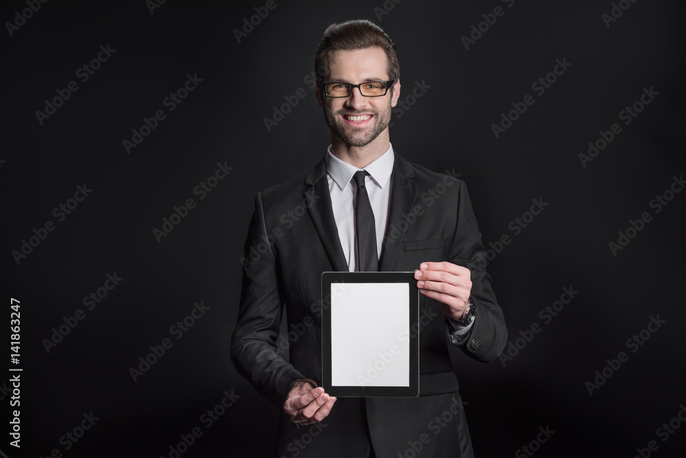Businessman with digital tablet Businessman with digital tablet