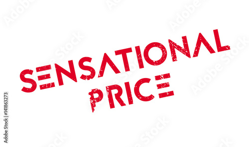 Sensational Price rubber stamp. Grunge design with dust scratches. Effects can be easily removed for a clean, crisp look. Color is easily changed.