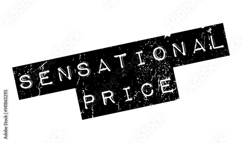 Sensational Price rubber stamp. Grunge design with dust scratches. Effects can be easily removed for a clean, crisp look. Color is easily changed.