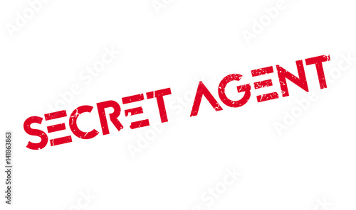 Secret Agent rubber stamp. Grunge design with dust scratches. Effects can be easily removed for a clean, crisp look. Color is easily changed.