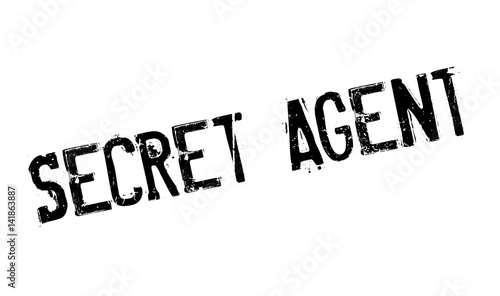 Secret Agent rubber stamp. Grunge design with dust scratches. Effects can be easily removed for a clean, crisp look. Color is easily changed.