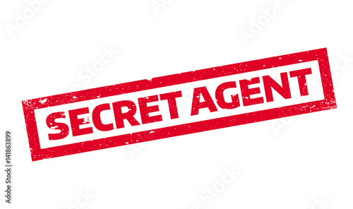Secret Agent rubber stamp. Grunge design with dust scratches. Effects can be easily removed for a clean, crisp look. Color is easily changed.