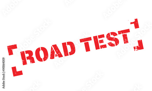 Road Test rubber stamp. Grunge design with dust scratches. Effects can be easily removed for a clean, crisp look. Color is easily changed.