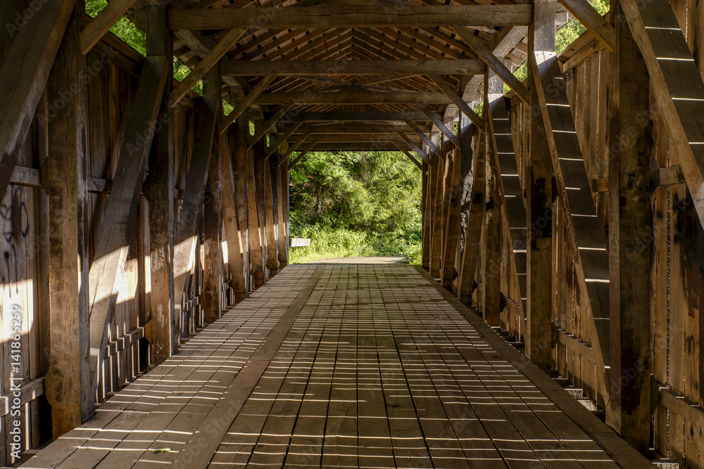 Historic, Restored Teegarden Covered Bridge - Ohio