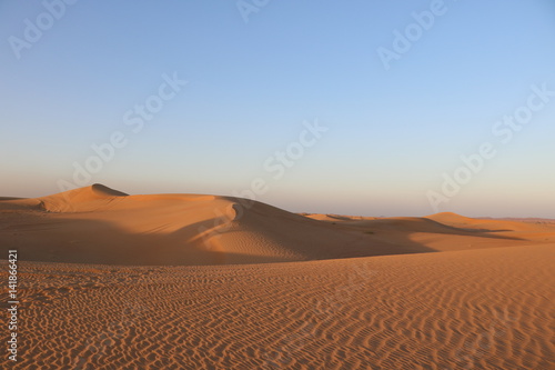 view of desert at Dubai uae