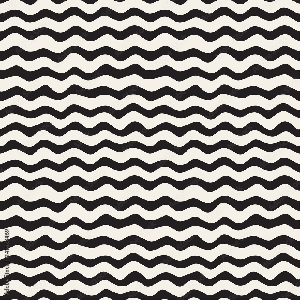 Wavy Ripple Hand Drawn Lines. Abstract Geometric Background Design. Vector Seamless Pattern. Wavy Ripple Hand Drawn Lines. Abstract Geometric Background Design. Vector Seamless Pattern.