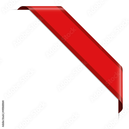 red corner banner