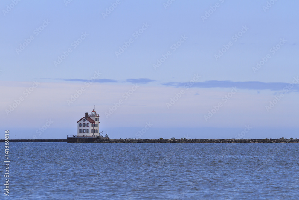 Lorain lighthouse on Lake Erie, Lorain, Ohio, USA