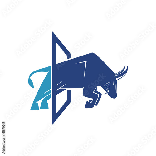 Bull Glass Icon