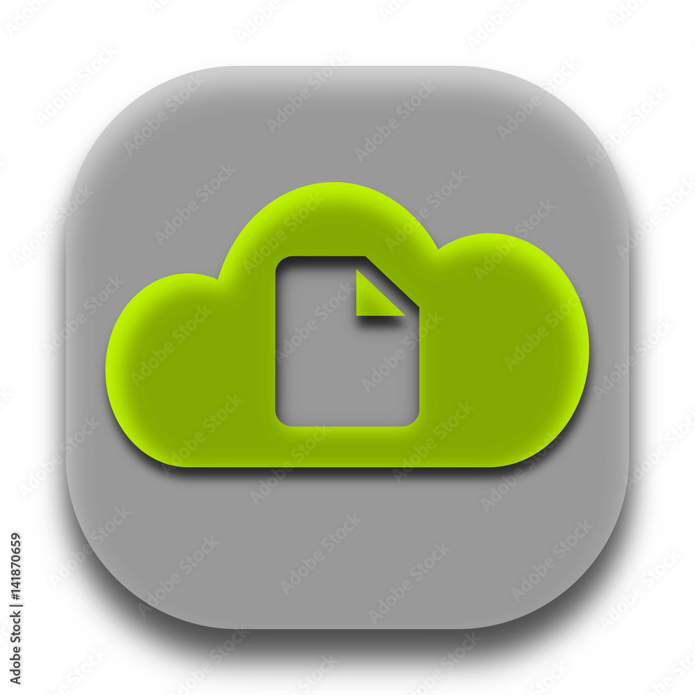 Fax Paper Coud App Icon and App Logo Concept Vector Fax Paper Coud App Icon and App Logo Concept Vector