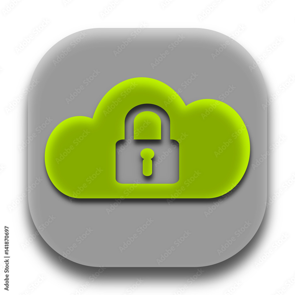 Secure Coud App Icon and Security App Logo Secure Coud App Icon and Security App Logo