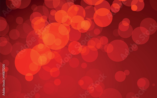 abstract red circles vector design