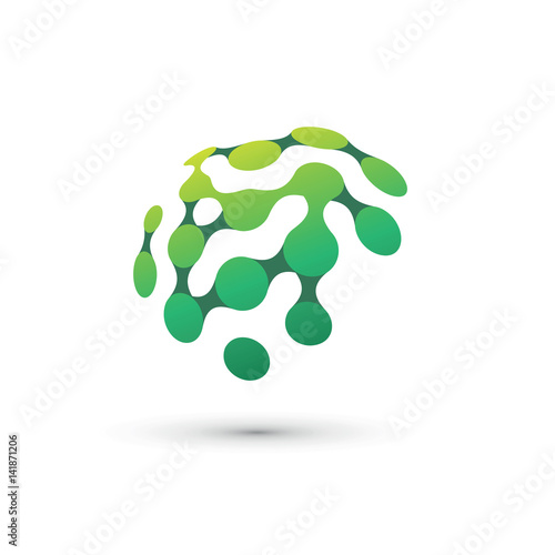 green brain logo illustration