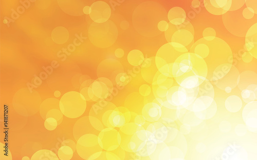 abstract yellow circles vector design