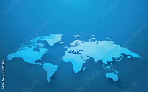 distorted world map illustration