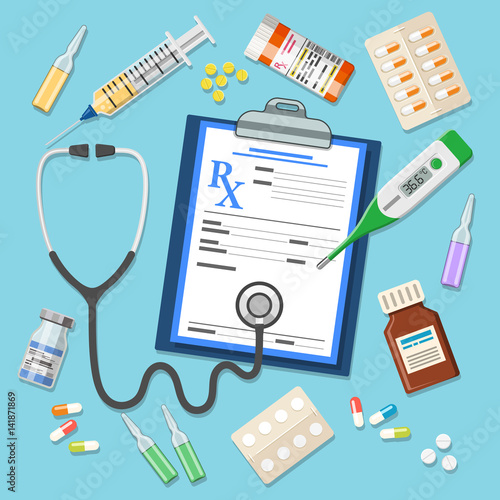 Set medicinal icons